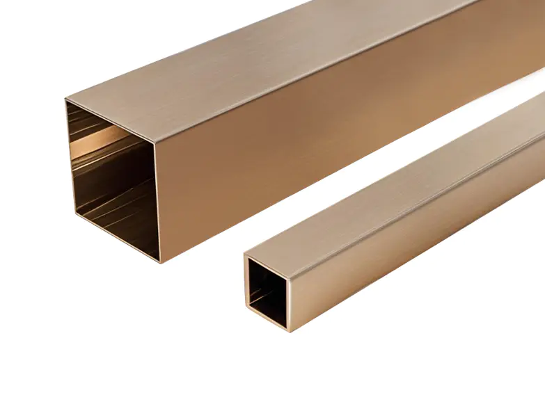 Koperen vierkante buis